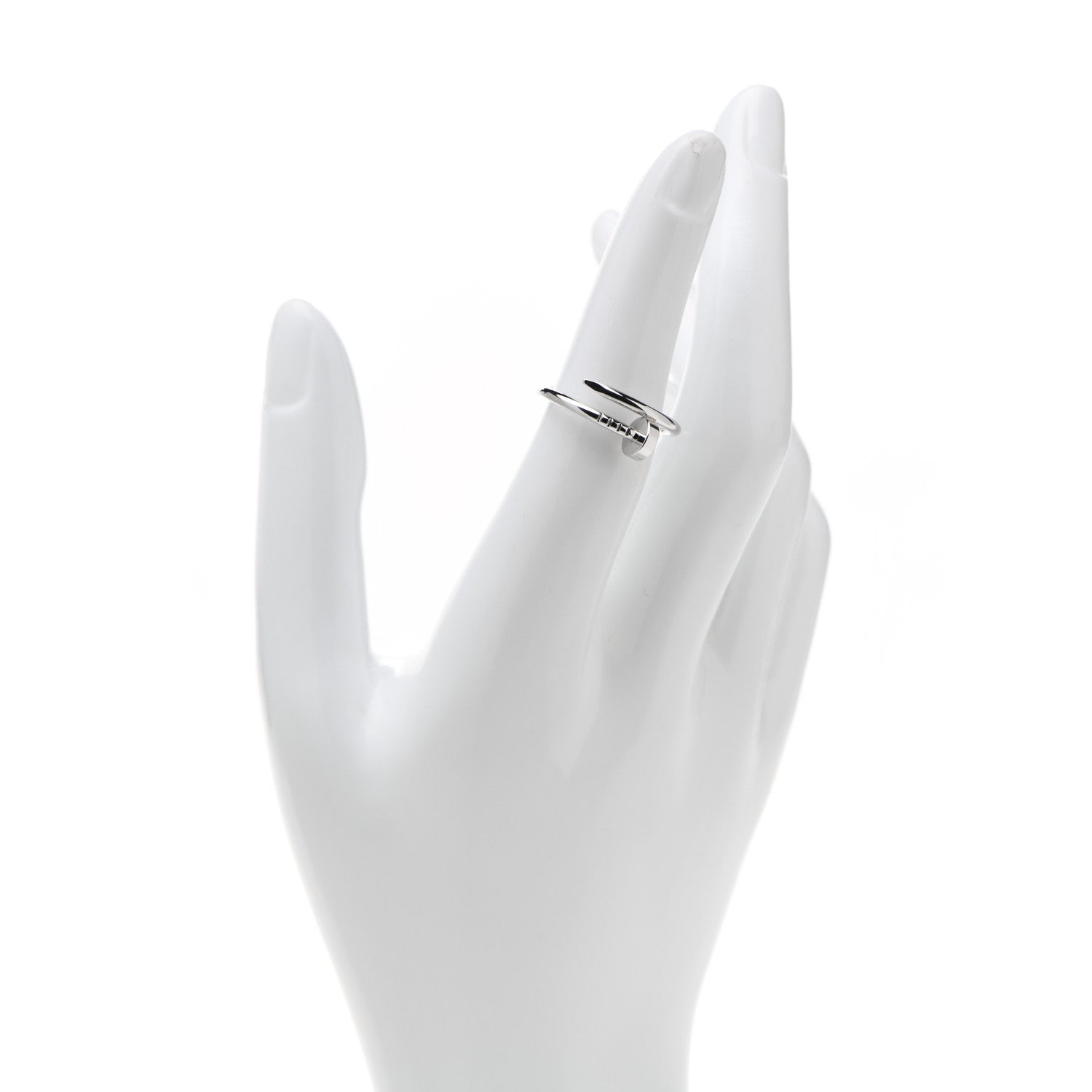 Cartier 18K White Gold Small Juste Un Clou Ring 53 6.25 2 of 6