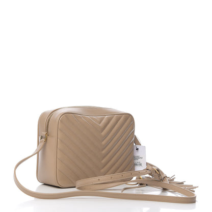 Saint Laurent Calfskin Matelasse Monogram Lou Camera Bag Dusty Grey 2 of 8