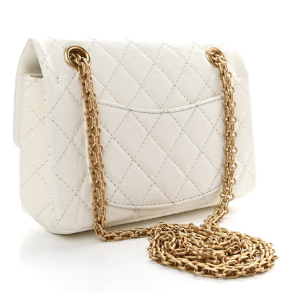 Chanel Aged Calfskin Quilted 2.55 Reissue Mini Flap White 3 of 11