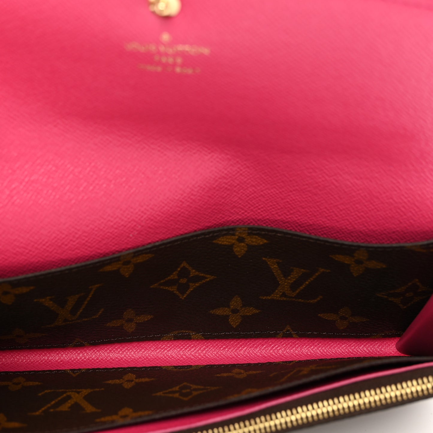 Monogram Bloom Flower Emilie Wallet Fuchsia