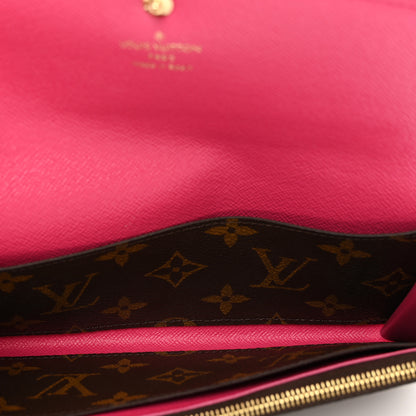 Louis Vuitton Monogram Bloom Flower Emilie Wallet Fuchsia 5 of 6