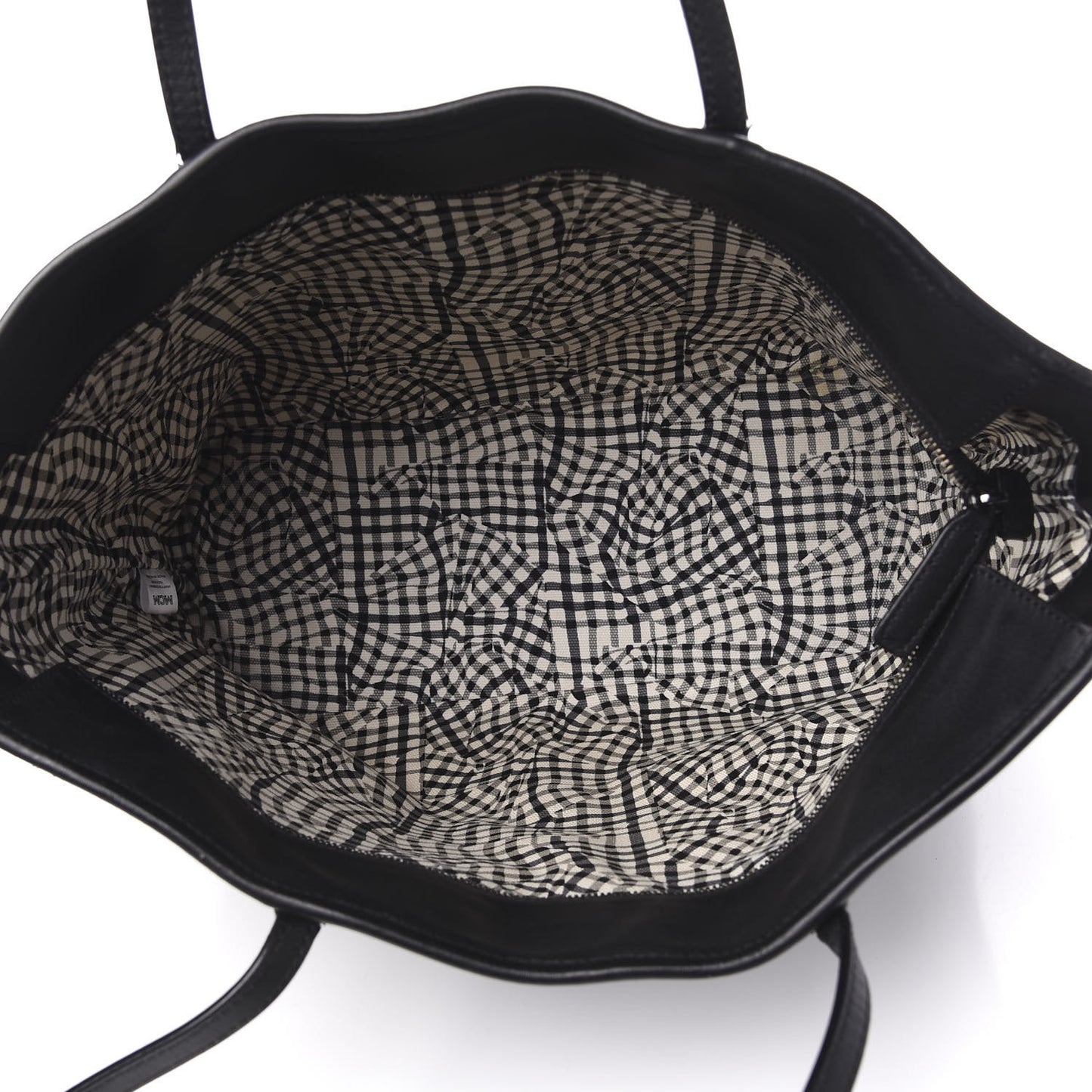 Visetos Medium Anya Zip Top Shopper Tote Black