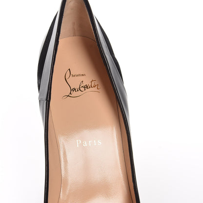 Christian Louboutin Nappa Patent Veau Velours Eklectica 85 Pumps 39 Black 7 of 8