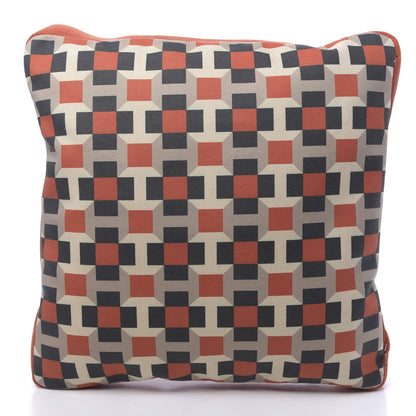 Hermes Canvas Pavage Outdoor Cushion Pillow Corail 2 of 5