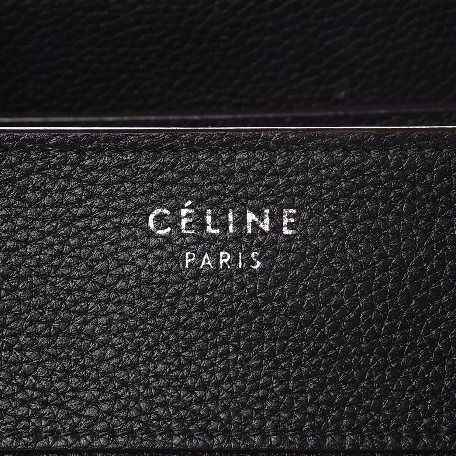 Celine Drummed Calfskin Mini Luggage Black 8 of 11
