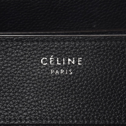 Celine Drummed Calfskin Mini Luggage Black 8 of 11