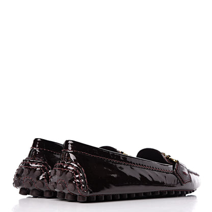 Louis Vuitton Patent Calfskin Oxford Loafers 34 Amarante 4 of 7
