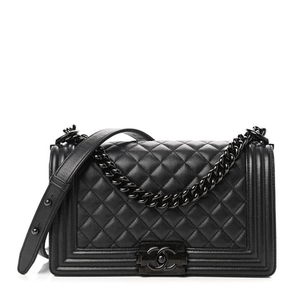 Chanel Caviar Quilted Medium Boy Flap So Black 1 of 9