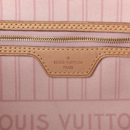Louis Vuitton Damier Azur Neo Neverfull MM Rose Ballerine 6 of 9