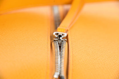 Celine Grained Calfskin Trotteur Messenger Saffron 2 of 11