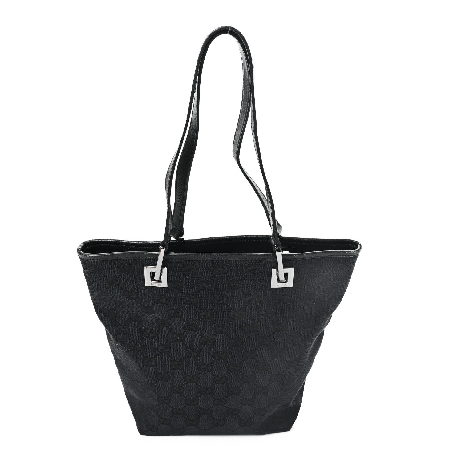 Gucci Monogram Small Bucket Tote Black 1 of 10