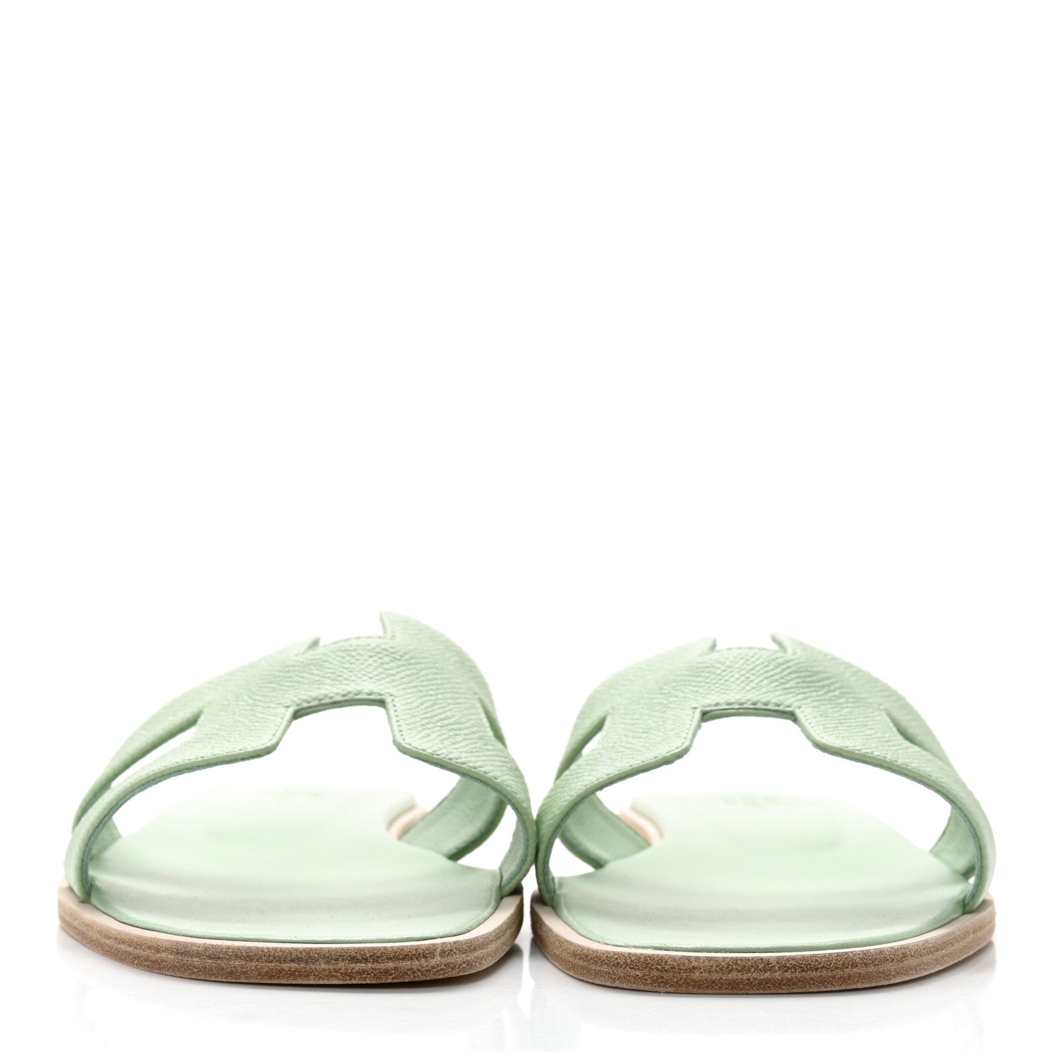 Hermes Epsom Oran Sandals 39 Vert Jade 2 of 10