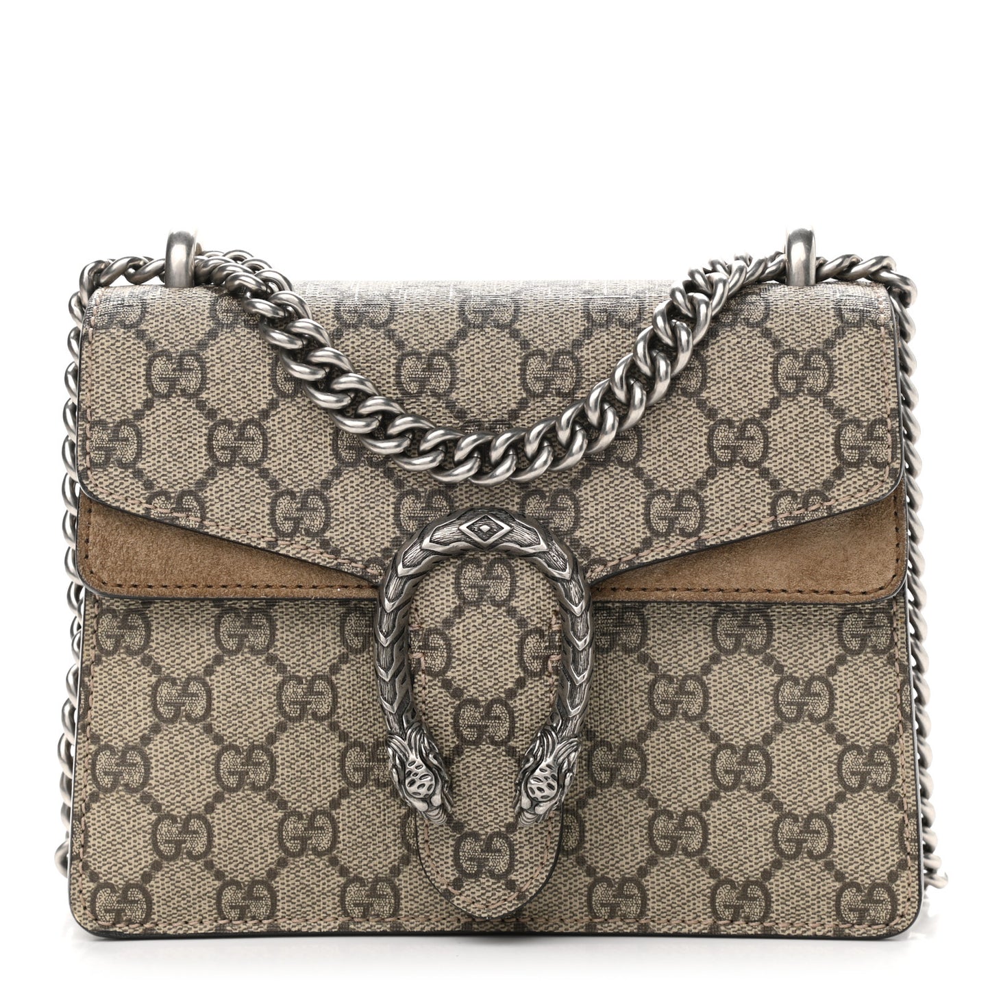 GG Supreme Monogram Mini Dionysus Shoulder Bag Taupe