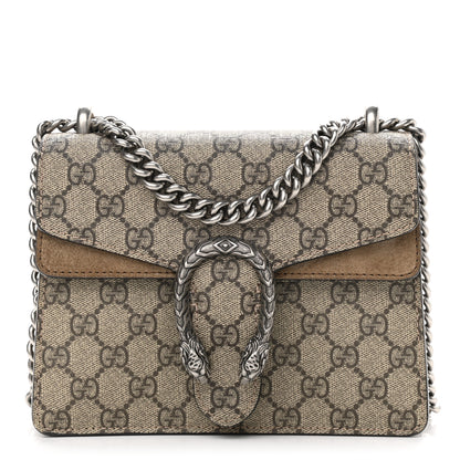 Gucci GG Supreme Monogram Mini Dionysus Shoulder Bag Taupe 1 of 11