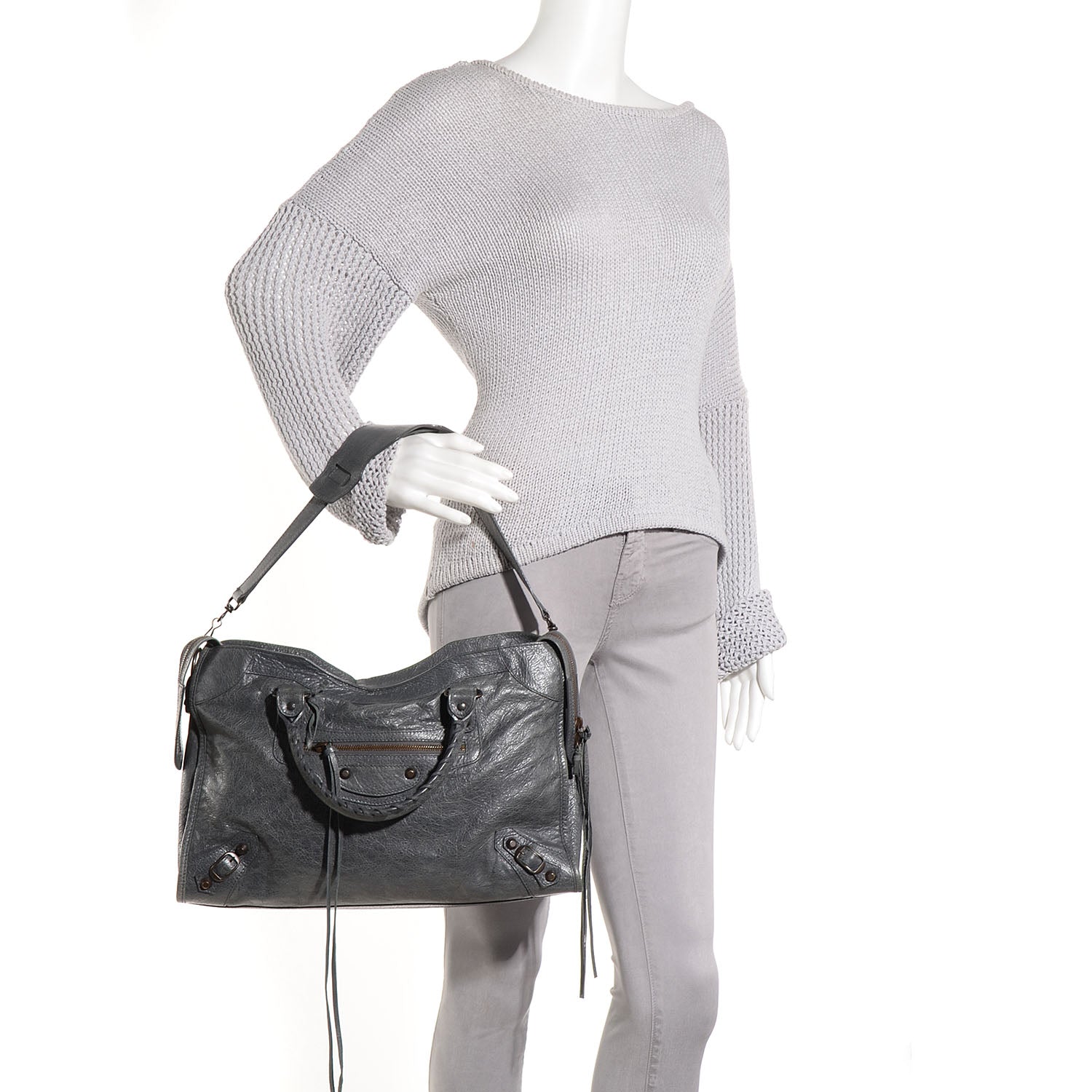 Balenciaga Agneau City Gris Tarmac 2 of 12