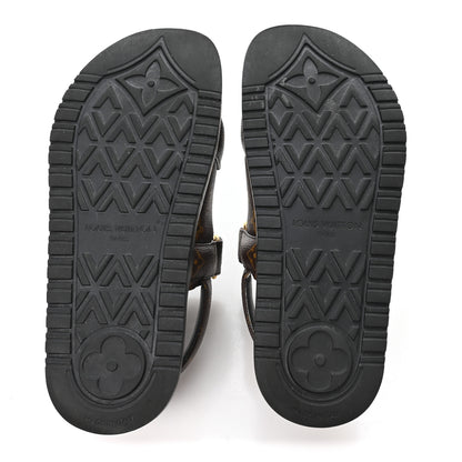 Louis Vuitton Monogram LV Sunset Comfort Flat Sandals 36 Cacao Brown 6 of 10