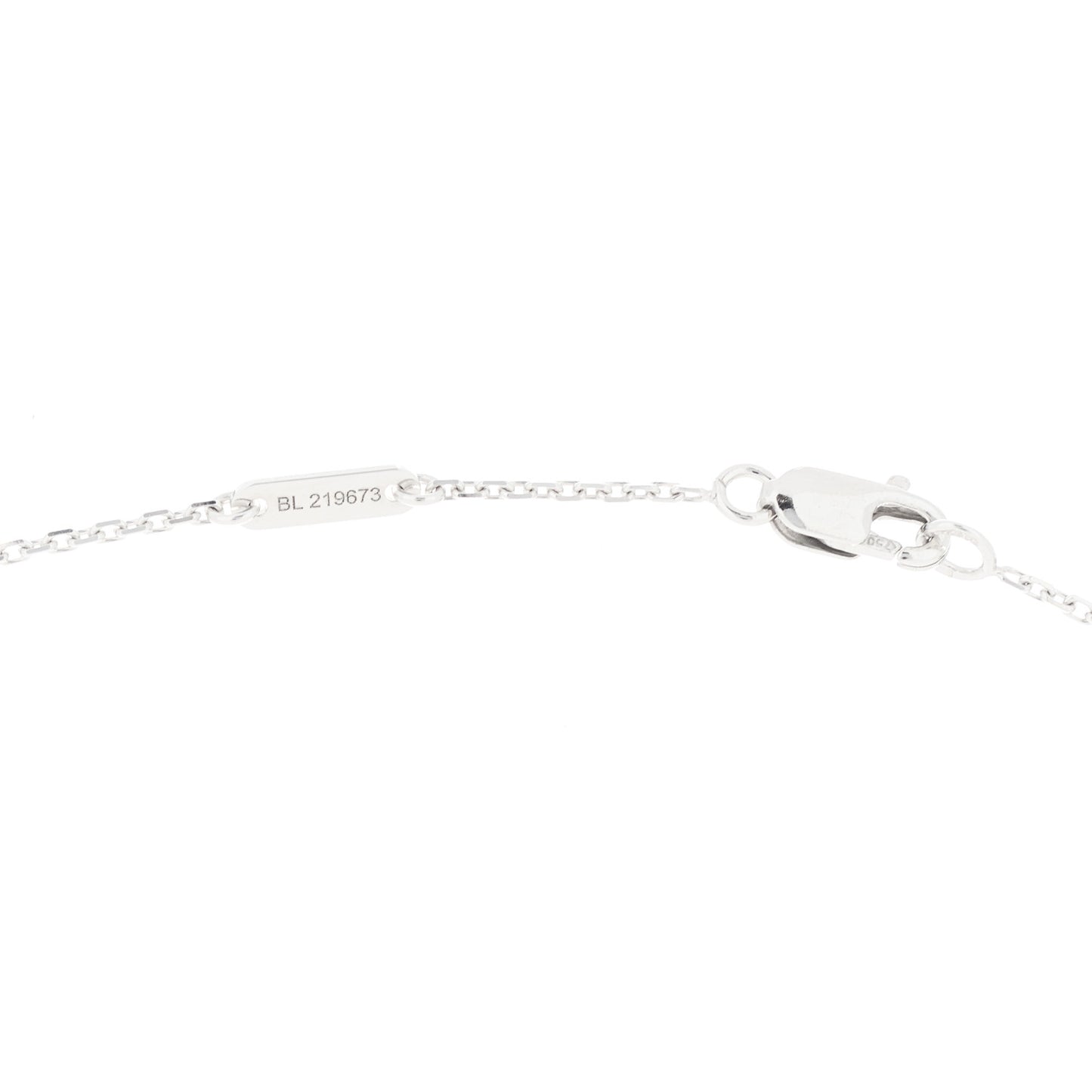18K White Gold Turquoise Sweet Alhambra Butterfly Pendant Necklace
