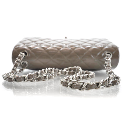 Chanel Patent Jumbo Double Flap Taupe 5 of 11
