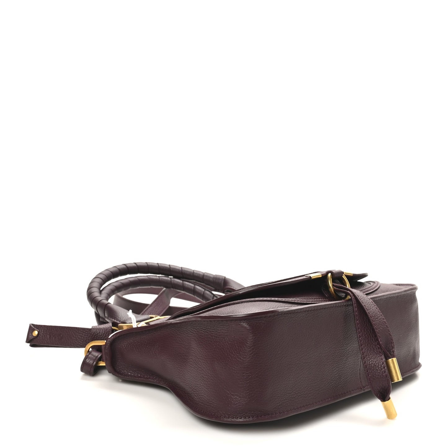 Calfskin Small Marcie Satchel Dimness Purple