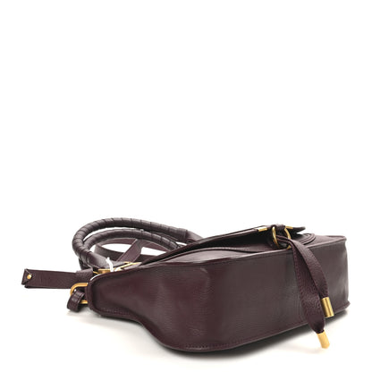 Chloe Calfskin Small Marcie Satchel Dimness Purple 4 of 9
