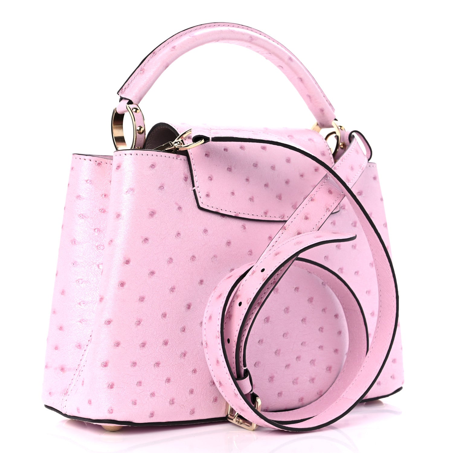 Louis Vuitton Ostrich Capucines BB Pear 3 of 8