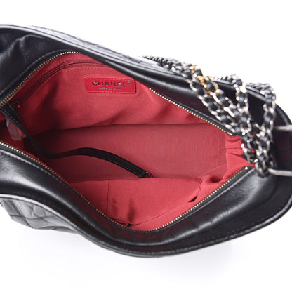 Chanel Aged Calfskin Quilted Medium Gabrielle Hobo Black 5 of 11