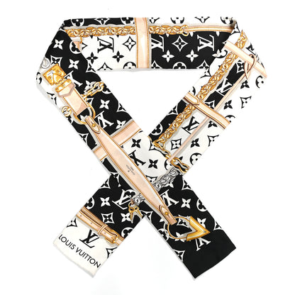 Louis Vuitton Silk Monogram Confidential Bandeau Black 1 of 5
