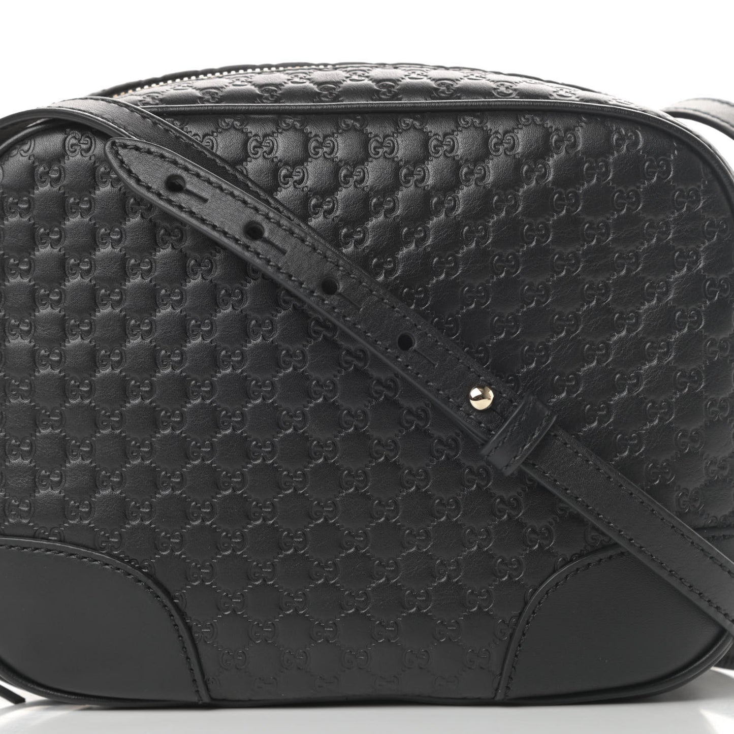 Microguccissima Mini Bree Messenger Bag Black