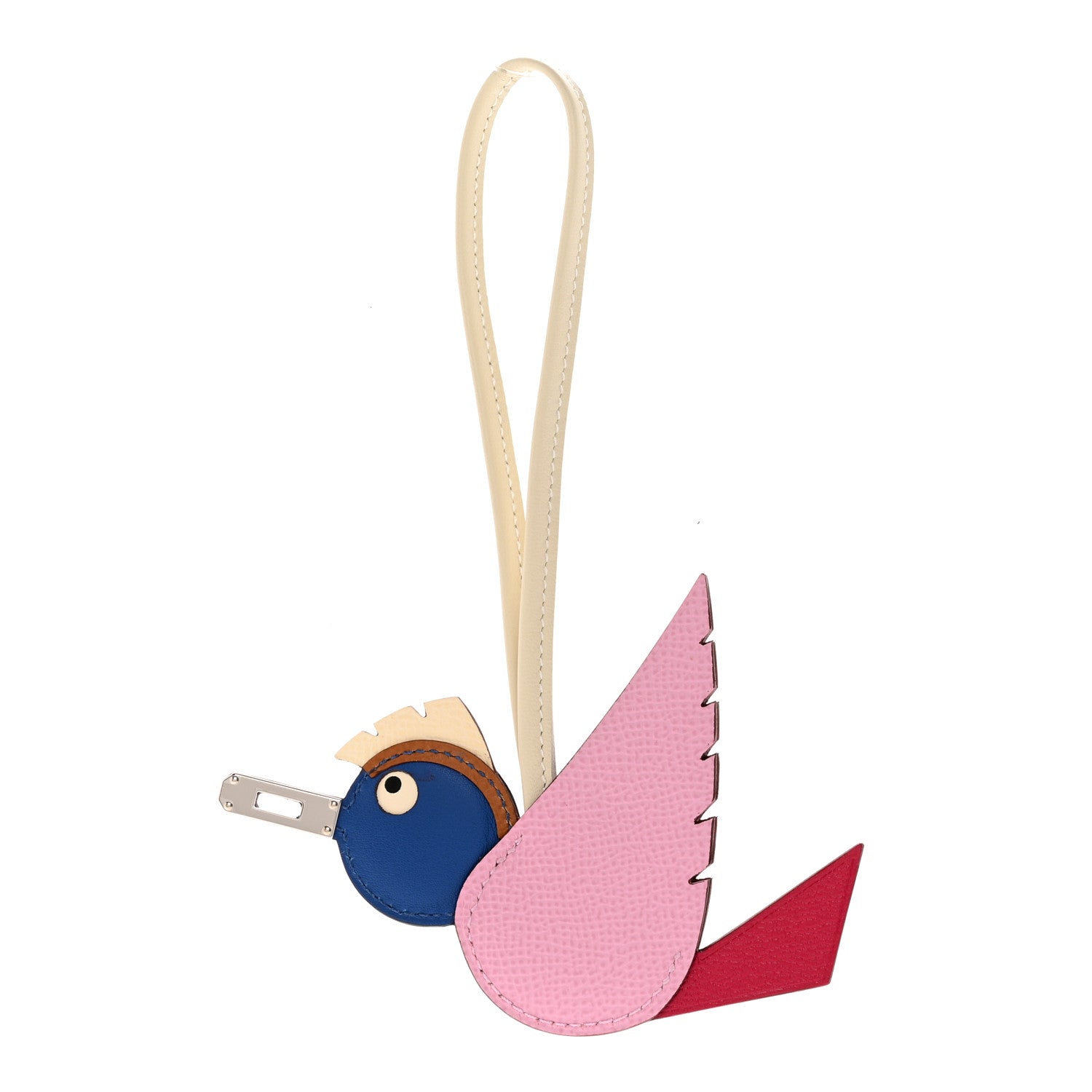 Hermes Epsom Swift Chevre Mysore Birdy Bag Charm Mauve Sylvestre Framboise Bleu Gold Nata Craie 1 of 5