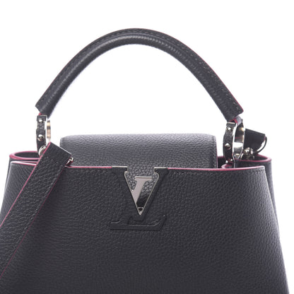 Louis Vuitton Taurillon Capucines BB Cobalt Fuchsia 7 of 9
