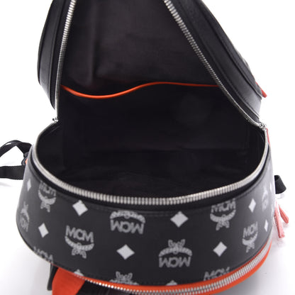 MCM Visetos Reflective Nylon Medium Resnick Backpack Black 5 of 9