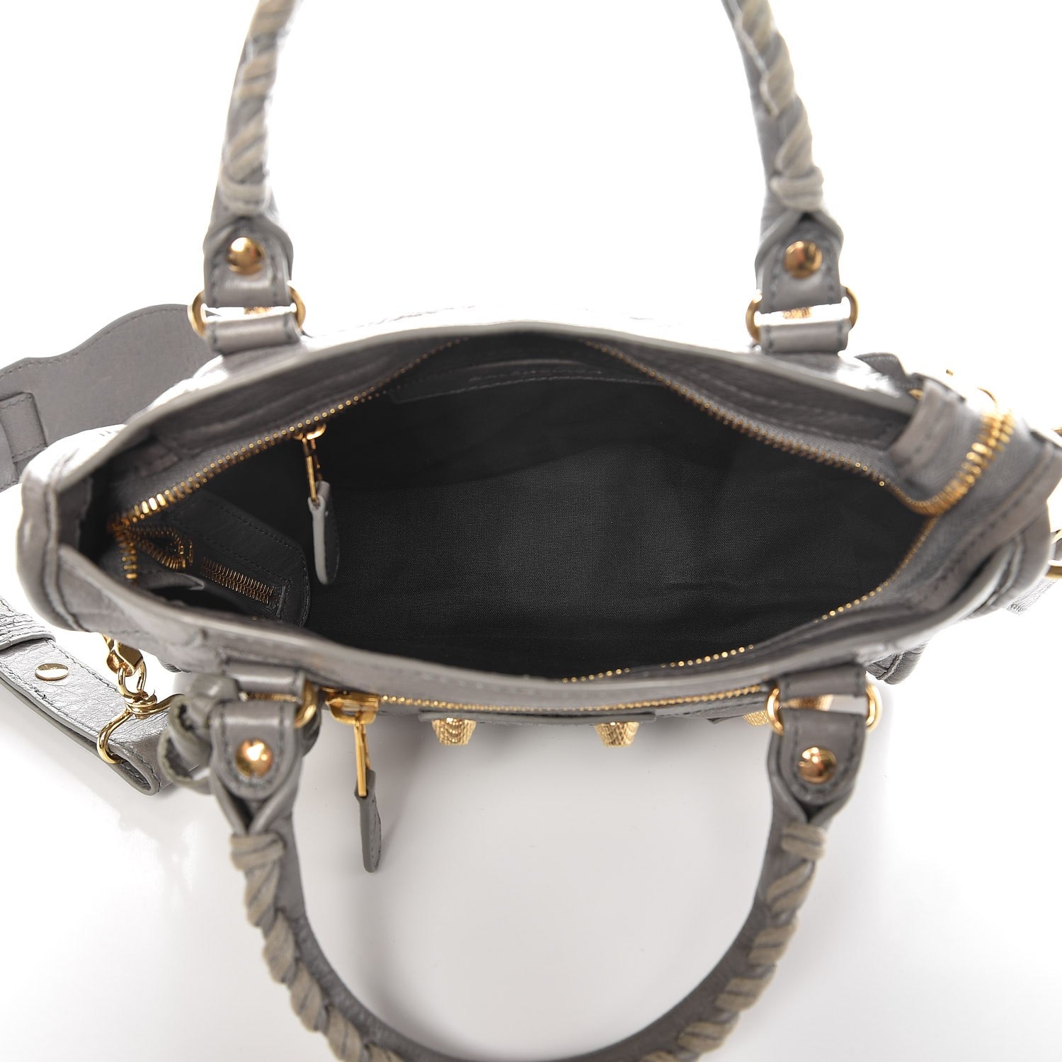Balenciaga Agneau Giant 12 Gold Hardware Mini City Gris Pyrite 6 of 10