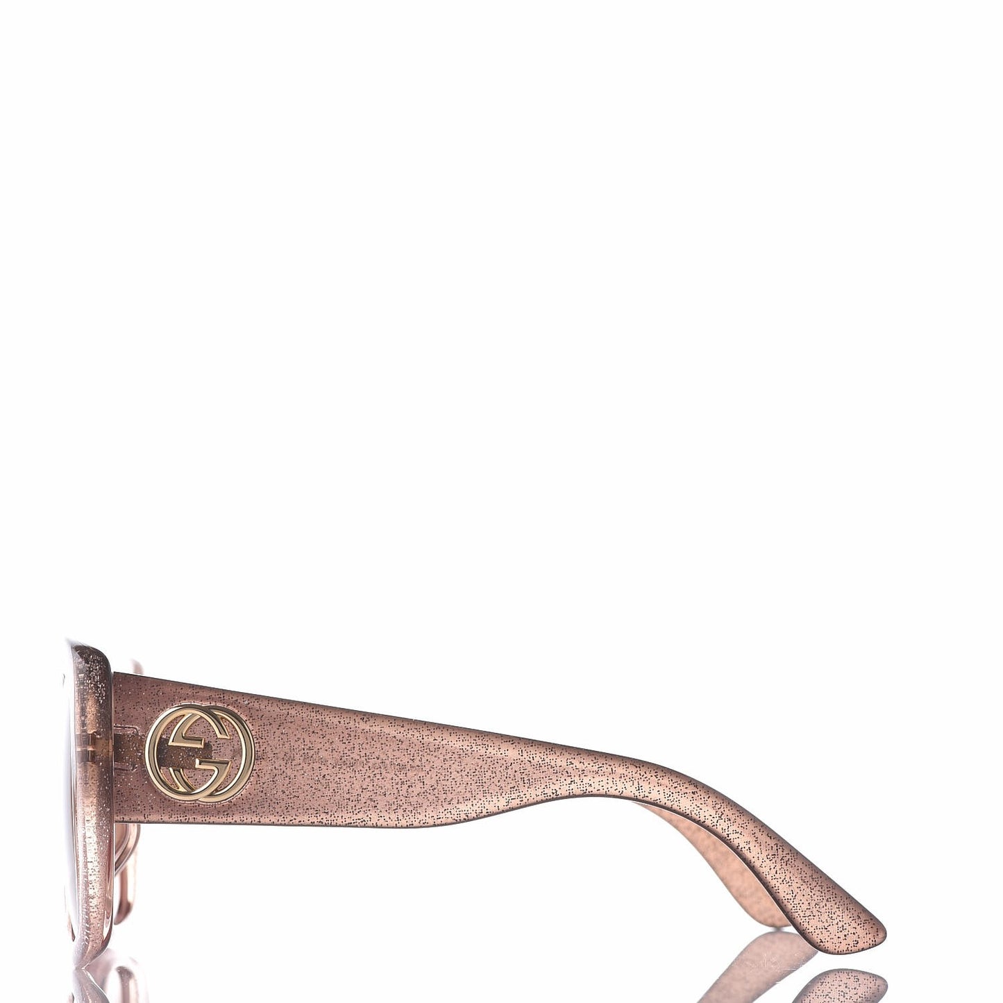 Acetate Glitter Optyl Square Sunglasses GG3837/F/S Brown Pink