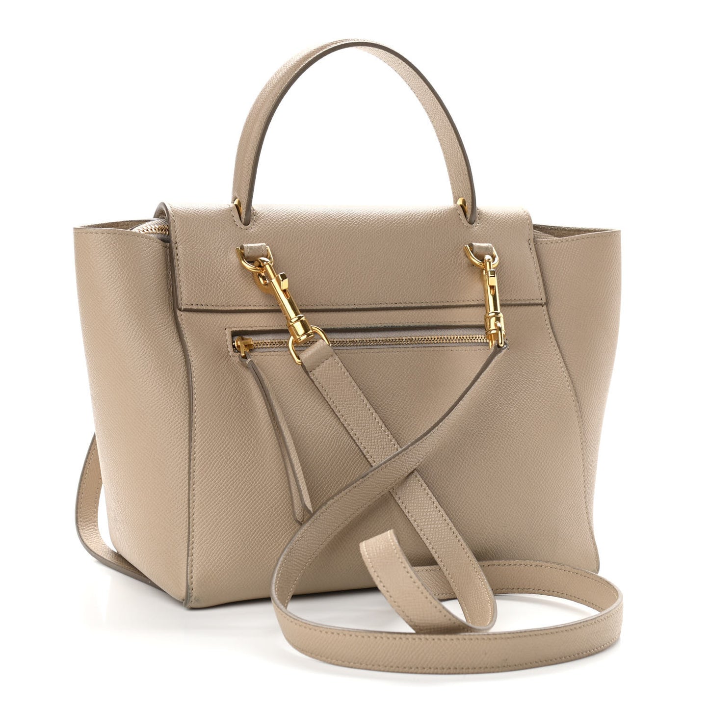 Grained Calfskin Micro Belt Bag Light Taupe