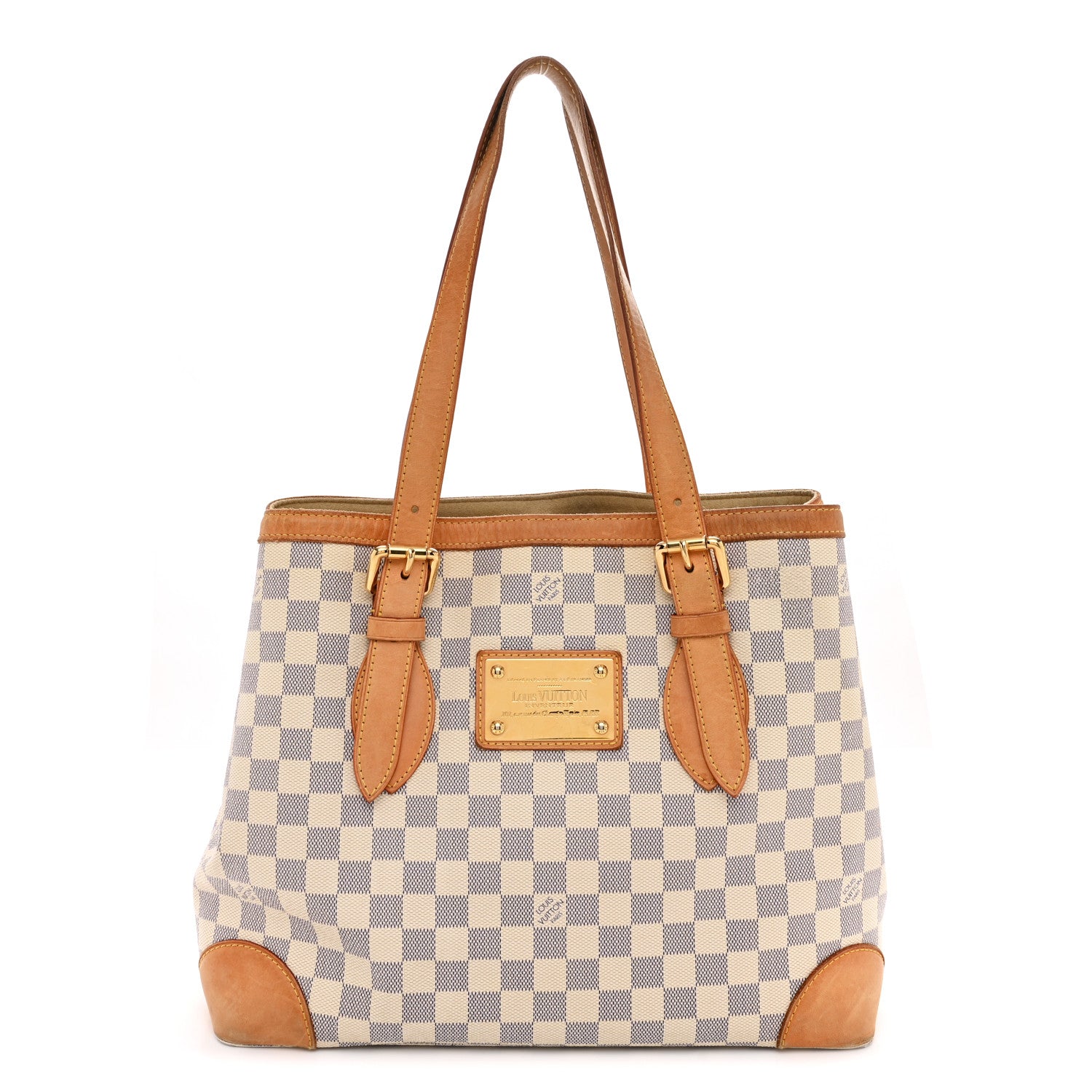 Louis Vuitton Damier Azur Hampstead MM 1 of 12