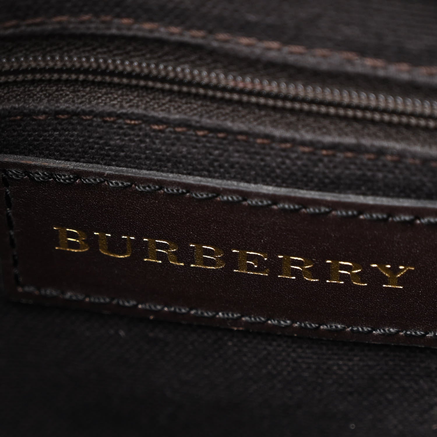 Burberry Haymarket Check Medium Regent Tote Chocolate 6 of 10