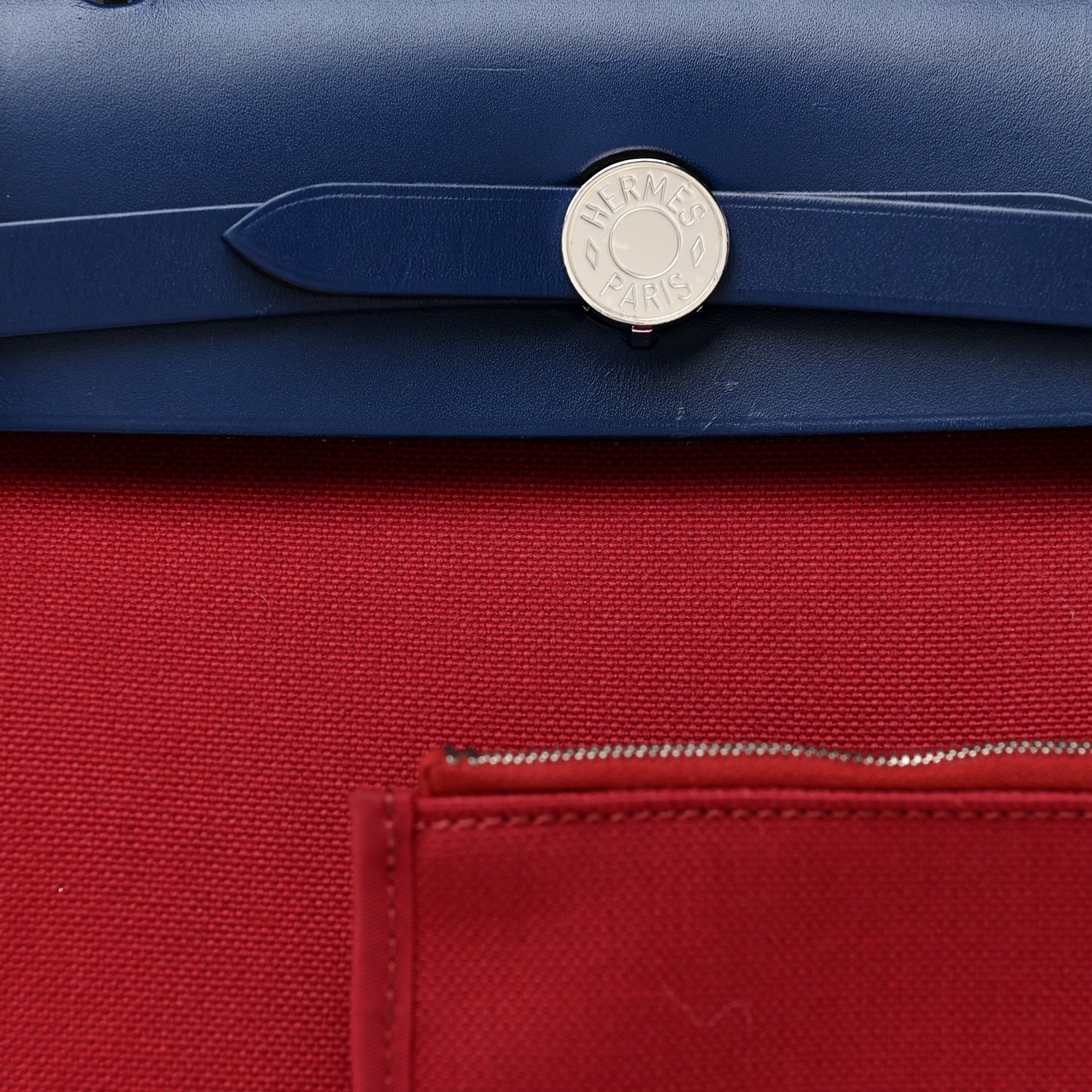 Military Toile Vache Hunter Herbag Zip 31 PM Rouge Grenat Bleu Saphir