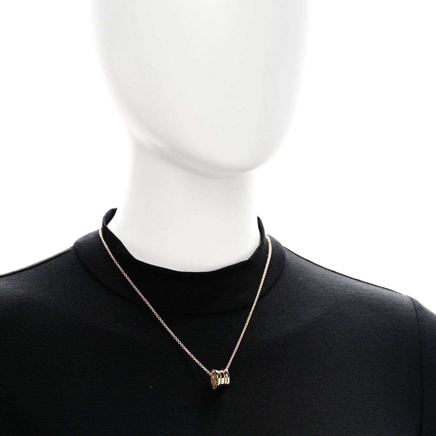 Bulgari 18K Yellow Gold B.Zero1 Pendant Necklace 2 of 6