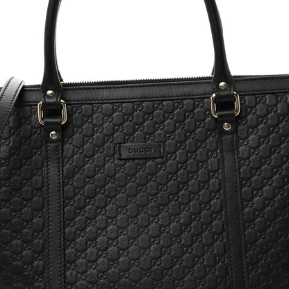 Gucci Soft Microguccissima Small Zippered Satchel Black 8 of 10