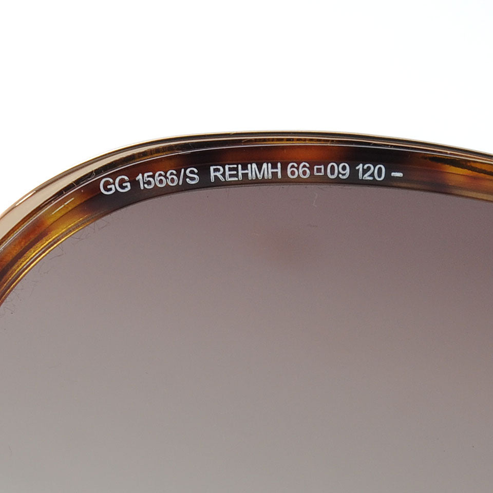 Gucci Aviator Sunglasses 1566 Tortoise 6 of 6