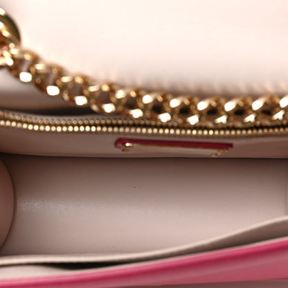 Salvatore Ferragamo Smooth Calfskin Vara Bow Chain Flap Crossbody Pink 5 of 8