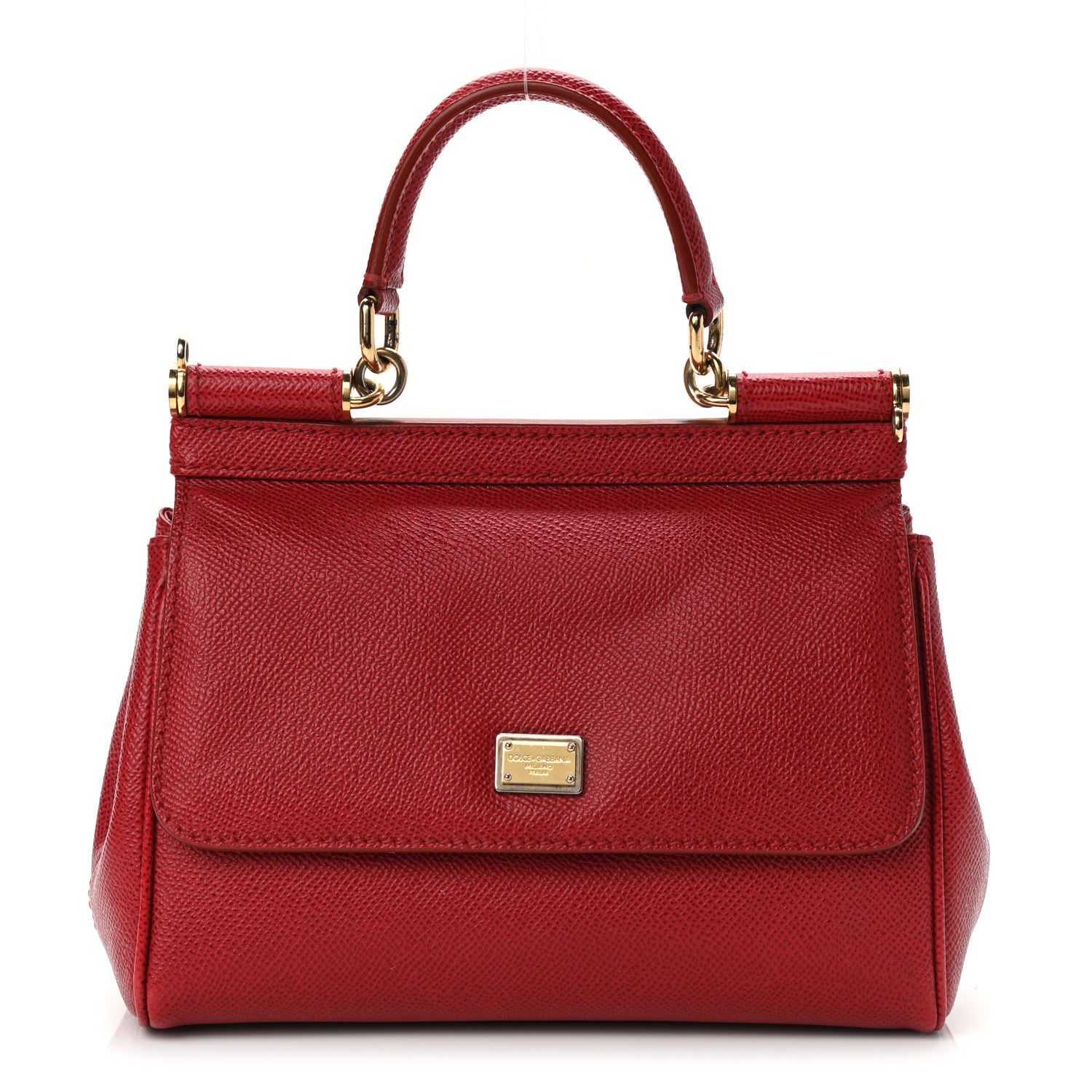 Dolce & Gabbana Dauphine Mini Miss Sicily Satchel Dark Red 1 of 8