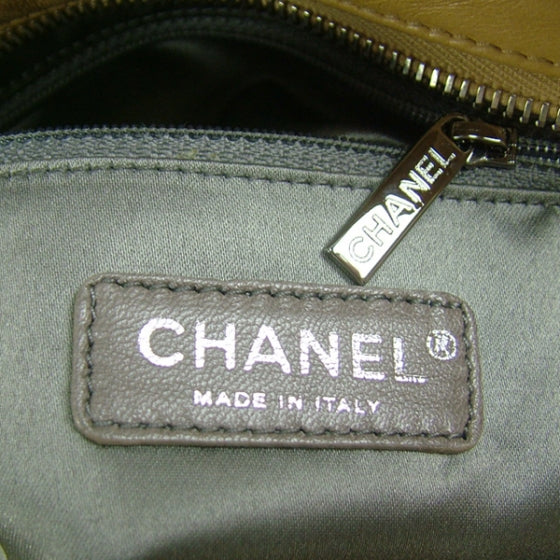 Lambskin Sharpei N/S Shopping Tote Beige