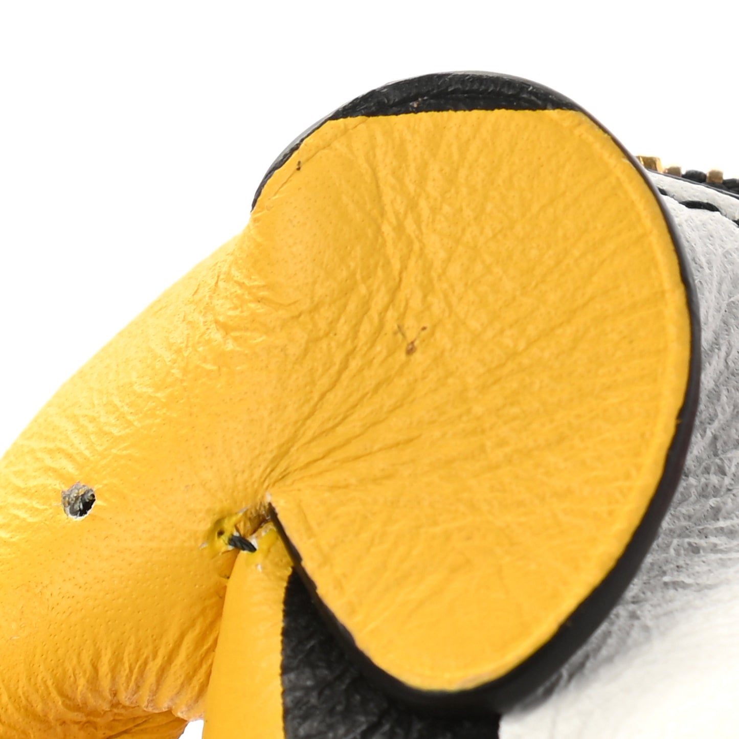 Calfskin Elephant Coin Purse Bag Charm Key Holder Multicolor