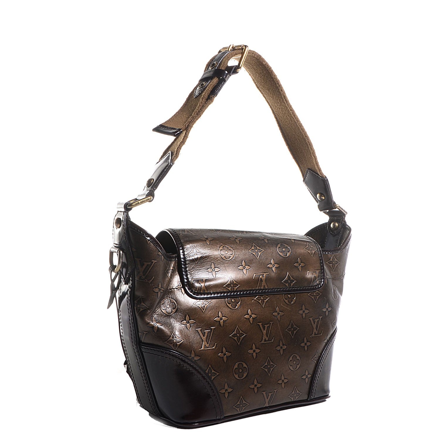 Louis Vuitton Monogram Embossed Sergent PM Bronze 3 of 8