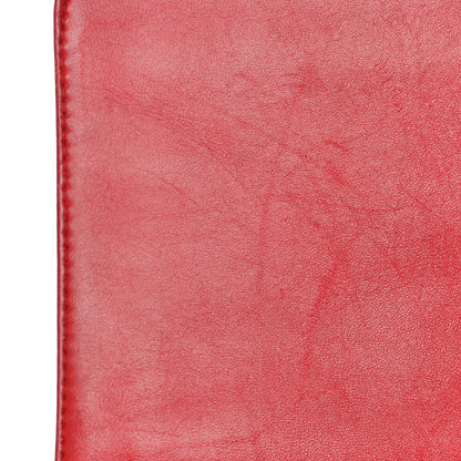 Chanel Lambskin Embossed Medium Boy Cube Flap Red 13 of 15