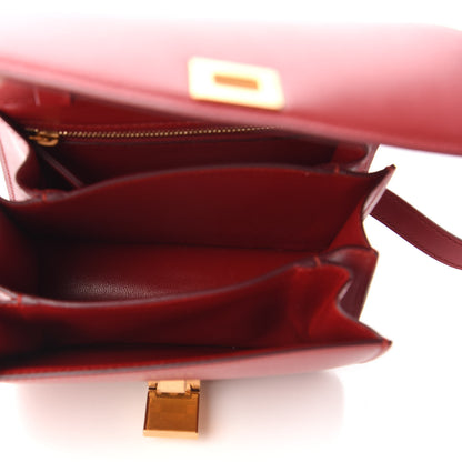 Celine Box Calfskin Small Classic Box Flap Bag Red 5 of 10