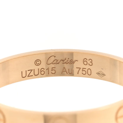 Cartier 18K Yellow Gold 3.5mm LOVE Wedding Band Ring 63 10.25 4 of 5