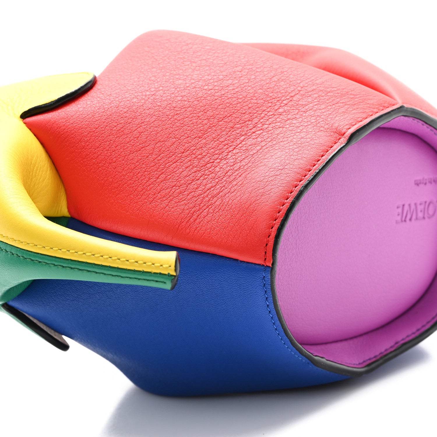 Loewe Calfskin Mini Elephant Crossbody Bag Rainbow Multicolor 7 of 8