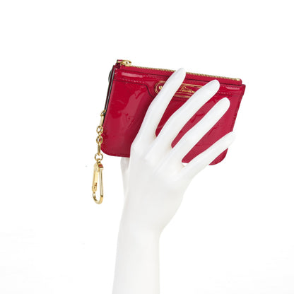 Louis Vuitton Vernis Key Pouch Rose Indien 2 of 9